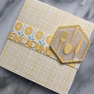 FOOD036 - Set Talheres Hexágono - Metal Die Cut