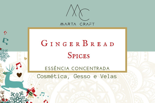 Essência aromática concentrada  para Velas e Sabonetes e Gesso - Natal -GingerBread Spices