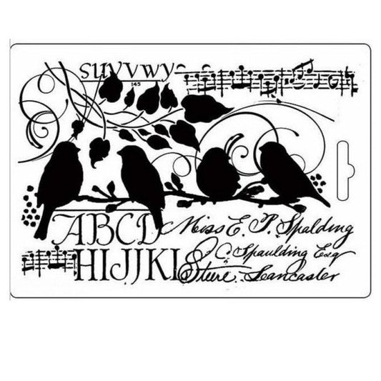 STAMPERIA SOFT MOLD A5 - Aves K3PTA517