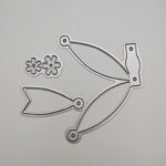 LC004 - Laço Flor - Metal Die Cut