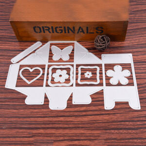 CX110 - Caixa Quadrada + Acessórios - Metal Die Cut