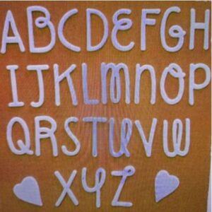 LT004 - Alfabeto Letras Maiúsculas - Metal Die Cut