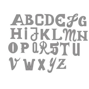 LT024 - Alfabeto Letras Maiúsculas - Metal Die Cut