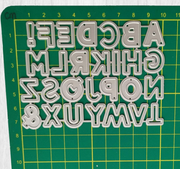 LT040  - Alfabeto Letras Maiúsculas - Metal  Die Cut