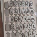 LT046 - Alfabeto Letras Minúsculas Etiquetas - Metal  Die Cut