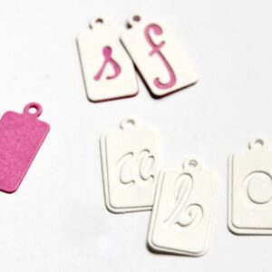 LT046 - Alfabeto Letras Minúsculas Etiquetas - Metal Die Cut