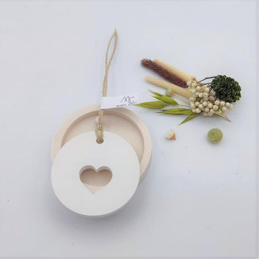 MF038MS - Medalha Placa Coração Molde