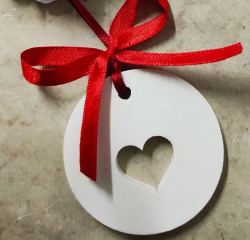 MF038MS - Medalha Placa Coração Molde