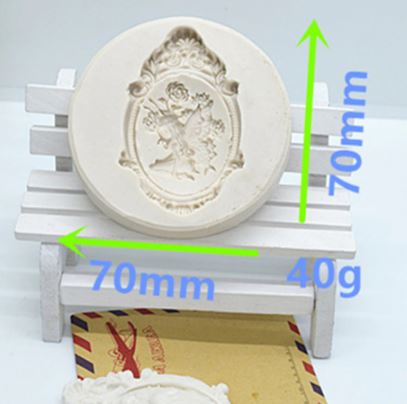 MF051MS - Moldura Menina Anjo - Molde