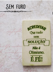 MF073MS - Placa com/sem furo -Acreditar- Molde