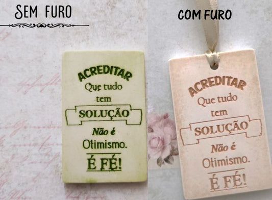 MF073MS - Placa com/sem furo -Acreditar- Molde