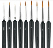 MTF010 – 9 pçs/set Ferramentas de pincel nº 000 a 6