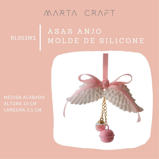 NA003MS - Asas Anjo - Molde de Silicone