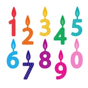 NO001 - Números Parabéns Vela - Metal Die Cut
