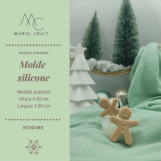 NA061MS - Boneco Gengibre- Molde