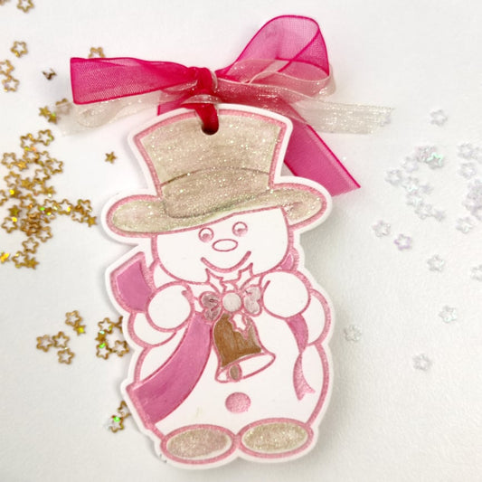 NA029MS - Boneco de Neve, Natal - Molde de Silicone