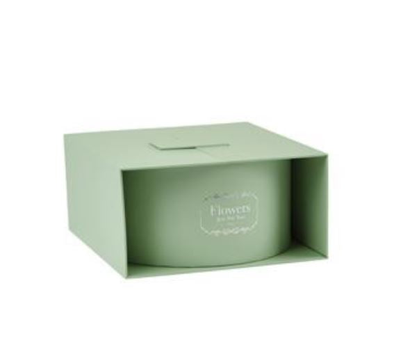 Caixa Redonda – Caixa/Presente verde