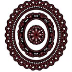 OR023 - Set Ornamento Frame Oval - Metal Die Cut