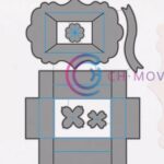 OR045 - Moldura 3D - Flor - Metal Die Cut