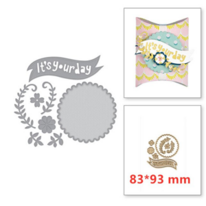 OR020 - Set Ornamento "It's Your Day"- Metal Die Cut