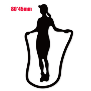 OT002 - Silhueta Mulher a Saltar à Corda - Metal Die Cut