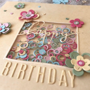 OT007 - Shake - Confetis - Coração - Flor - Metal Die Cut