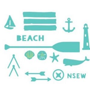 OTMAR003 - Set Náutico Mar - Metal Die Cut