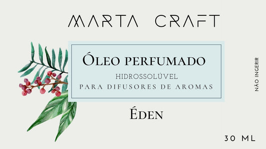 Óleo perfumado hidrossolúvel p/ Difusores 30 ml - ÉDEN