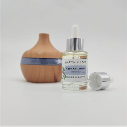 Óleo perfumado hidrossolúvel p/ Difusores 30 ml - ORIENTAL SANDALWOOD