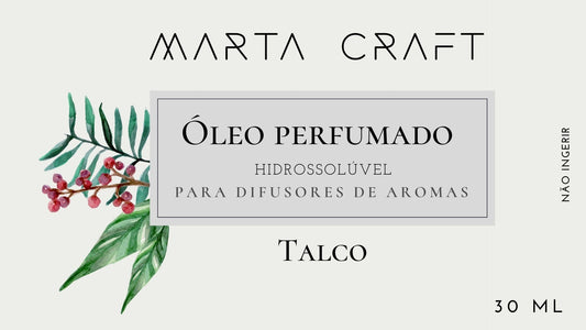 Óleo perfumado hidrossolúvel p/ Difusores 30 ml - TALCO
