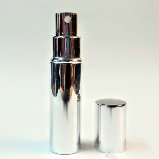 Frasco Vidro Pulverizador Alumínio 80ml + Tampa