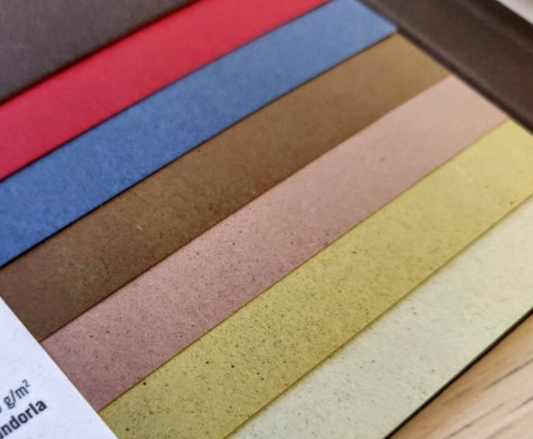 Papel CRUSH 250grs A4 – 25 Folhas – Várias Cores