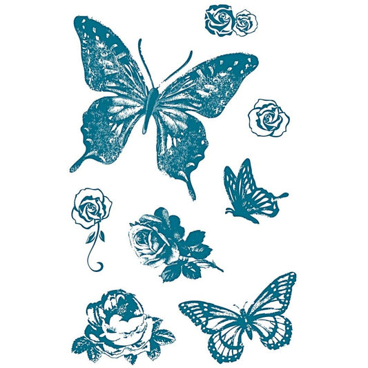 RD 7038.40.08- Carimbo de Silicone Borboletas