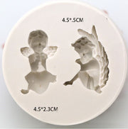 NA004MS - 2 Anjos - Molde de Silicone