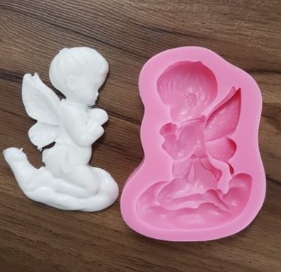 NA013MS - Menino Anjo - Molde de Silicone