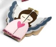 RL023 - Cartão/Convite Menina Anjo 3D - Metal Die Cut