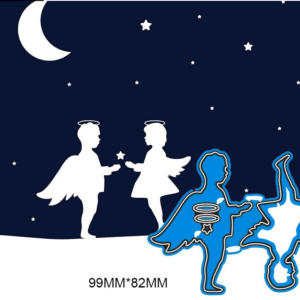 RL066 - Menina e Menino Anjinhos - Metal Die Cut