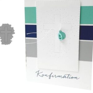 RL069 - Cruz c/ Fundo Picotado - Metal Die Cut