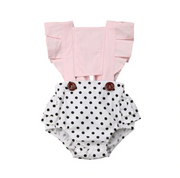 RN015 – 3 m bebê recém-nascido meninas sem costas macacão bodysuit roupas de verão