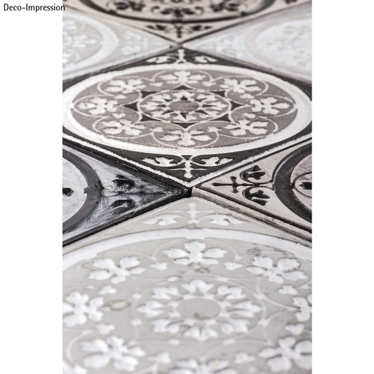 Rayher 36094000 Mandala de placa de derramamento de alívio 11x11cm, aba-saco 1pç