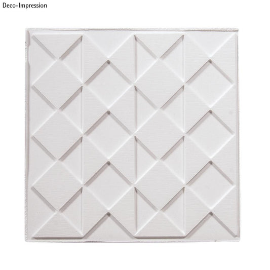 Rayher 36092000 Losango placa derramando alívio 11x11cm, aba-saco 1pç