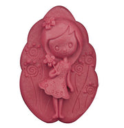 S001MS - Folha menina 3 D sabão / sobremesas