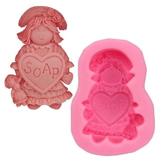 S002MS - Menina 3D Sabão Sabonete