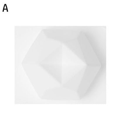 V010MS -Molde -Velas -Forma  geométrico oito-lados