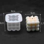 V005MS Molde -Velas -Forma geométrico cubo Bolas -Médio