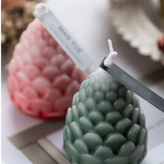 V001MS - Molde -Velas - Forma Pinha