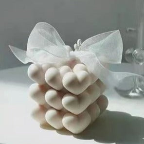 V002MS - Molde -Velas - Cubo -Forma Coração
