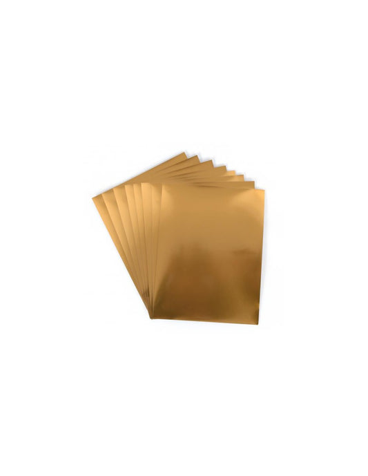 Papel metálico adesivo Dourado - MEDIA-GLD-ADH