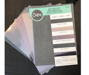 SIZ 664536 - Conj. 50 Folhas de Papel c/ Efeitos Especiais Sizzix -Carvão