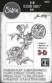 SIZ 665632 - Textura Embossing - Pasta de relevo 3D Sizzix Mini Botânico by Tim Holtz,